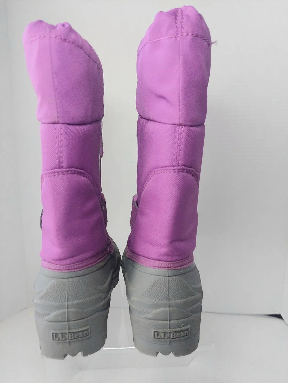 L.L. Bean Girls' Purple Waterproof Winter Boots